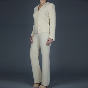 Pamela Dennis Creme 2 Piece Pant Suit